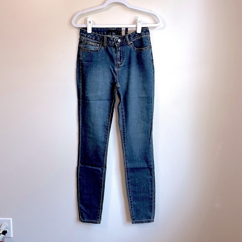 NWT PrAna Women’s Sienna Mid-Rise Skinny Jean in True Blue Wash Size 4/27 - Picture 13 of 14